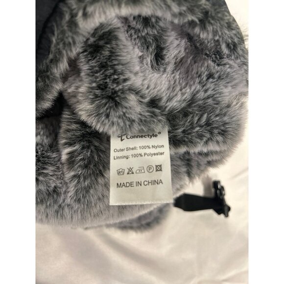 Men’s Fully Lined Faux Fur Trapper Hat - Picture 7 of 7